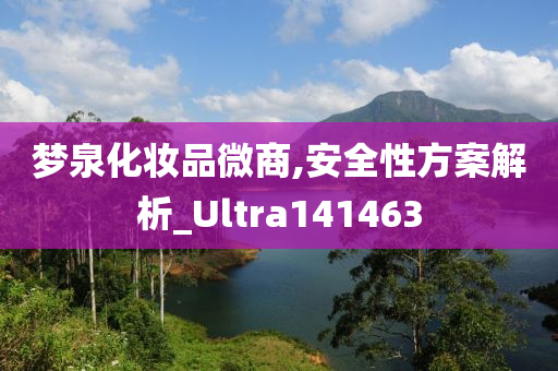 梦泉化妆品微商,安全性方案解析_Ultra141463