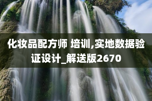 化妆品配方师 培训,实地数据验证设计_解送版2670