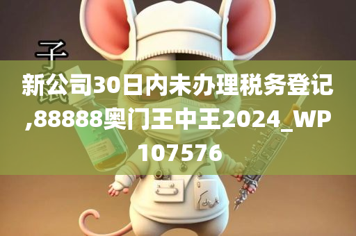 新公司30日内未办理税务登记,88888奥门王中王2024_WP107576