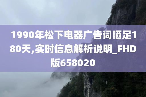 1990年松下电器广告词晒足180天,实时信息解析说明_FHD版658020