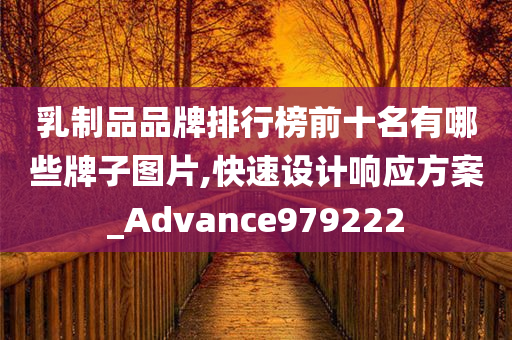 乳制品品牌排行榜前十名有哪些牌子图片,快速设计响应方案_Advance979222