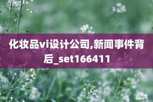 化妆品vi设计公司,新闻事件背后_set166411