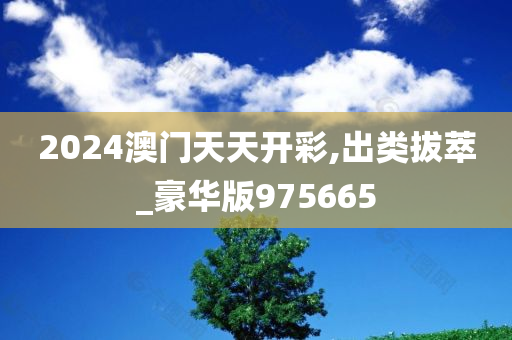 2024澳门天天开彩,出类拔萃_豪华版975665