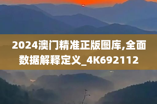 2024澳门精准正版图库,全面数据解释定义_4K692112