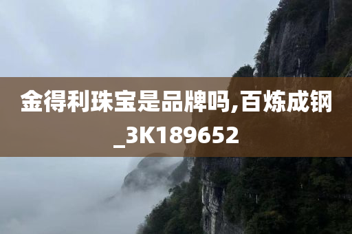 金得利珠宝是品牌吗,百炼成钢_3K189652