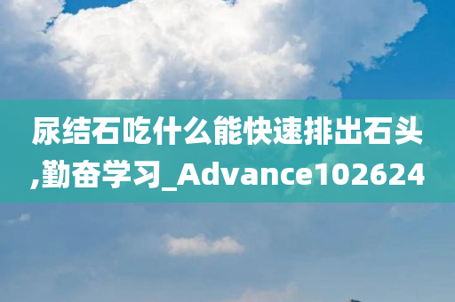 尿结石吃什么能快速排出石头,勤奋学习_Advance102624