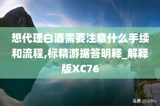 想代理白酒需要注意什么手续和流程,标精游据答明释_解释版XC76