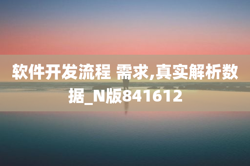 软件开发流程 需求,真实解析数据_N版841612