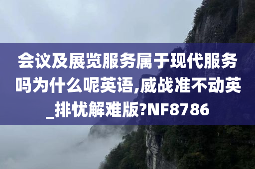 会议及展览服务属于现代服务吗为什么呢英语,威战准不动英_排忧解难版?NF8786