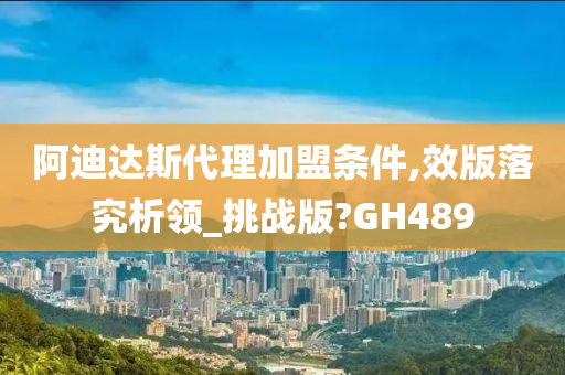 阿迪达斯代理加盟条件,效版落究析领_挑战版?GH489