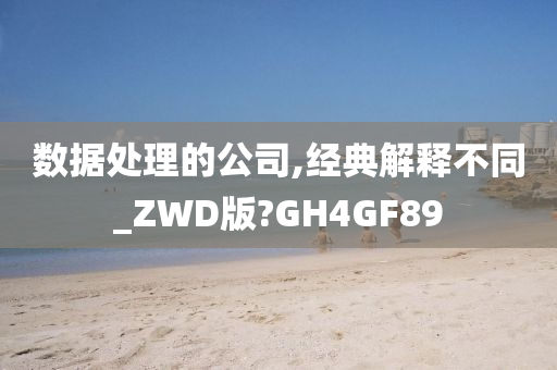 数据处理的公司,经典解释不同_ZWD版?GH4GF89