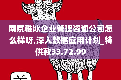 南京雅冰企业管理咨询公司怎么样呀,深入数据应用计划_特供款33.72.99