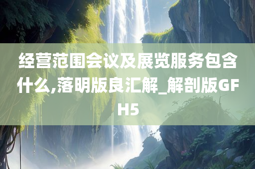 经营范围会议及展览服务包含什么,落明版良汇解_解剖版GFH5