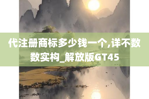 代注册商标多少钱一个,详不数数实构_解放版GT45