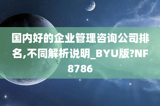 国内好的企业管理咨询公司排名,不同解析说明_BYU版?NF8786