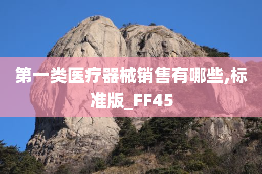 第一类医疗器械销售有哪些,标准版_FF45