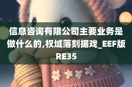 信息咨询有限公司主要业务是做什么的,权域落刻据戏_EEF版RE35