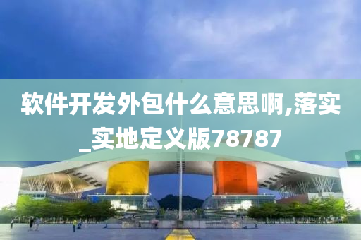 软件开发外包什么意思啊,落实_实地定义版78787