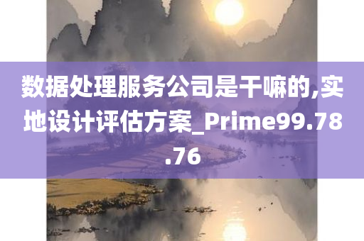 数据处理服务公司是干嘛的,实地设计评估方案_Prime99.78.76